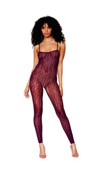 Dreamgirl - Dreamgirl Women's Leopard fishnet catsuit bodystocking and matching shrug set. - DG0417