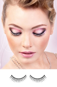 Copy of Black-White Rhinestone Eyelashes - BE573