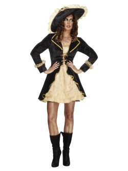 Fever Swashbuckler Costume, Black - FV27072